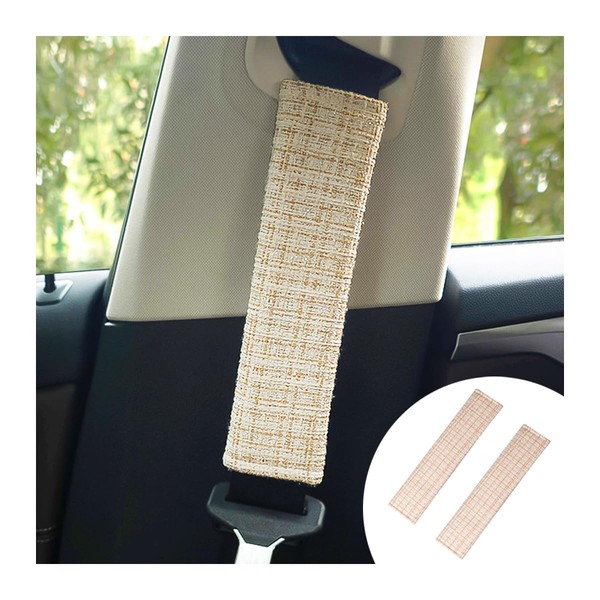 CGEAMDY 2 Stücke Schulterpolster Für Auto Sicherheitsgurte, Polsterung Für Sitzgurt