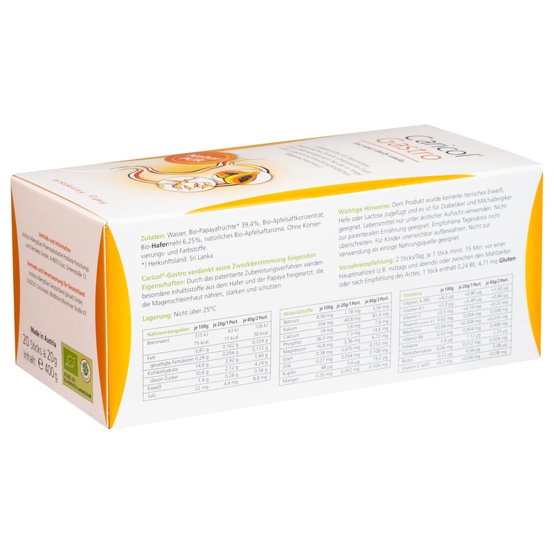 Caricol Gastro, 20 sticks, 400 g
