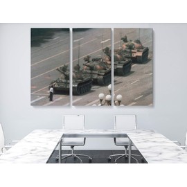 The Tank Man Tiananmen Square Canvas Art Wall Art Home Decor - Various Sizes (3 Pieces Medium)