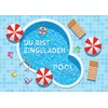12 Children's Birthday Party Invitations Swimming Pool/Swimming Pool Party/Bright and