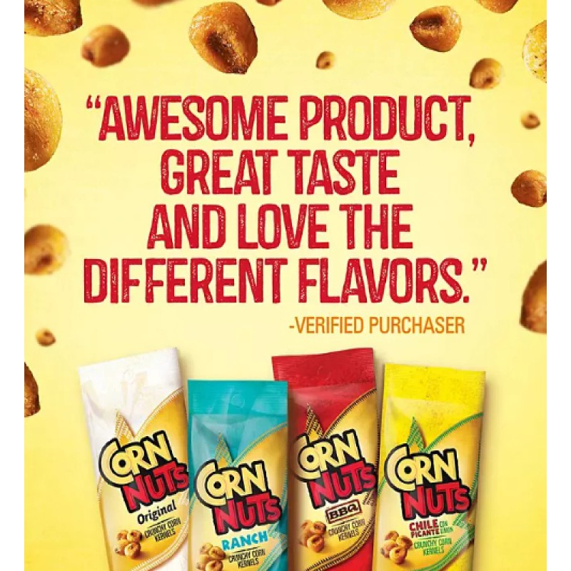 Corn Nuts Crunchy Corn Snacks, Variety Pack, 1.7 oz., 24
