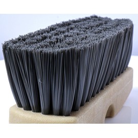 GutterMaster GM-214P-8 Grey 8 Inch Oblong Medium Stiff Flow Through Brush for Decks and Sidewalks