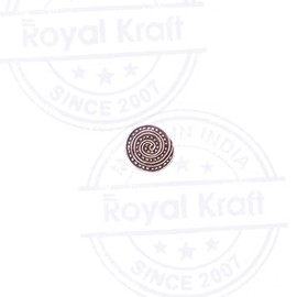Intricate Print Stamps Spiral Round Motif Wood Blocks