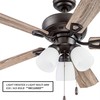 Portage Bay 51442 Miller Park Ceiling Fan, 44, Bronze