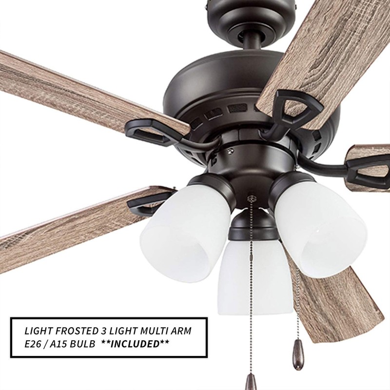 Portage Bay 51442 Miller Park Ceiling Fan, 44, Bronze