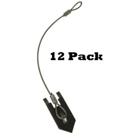 FREEDOM 12" Wolf Fang 3/32 Cabled Anchors - Dozen - Freedom Brand Trapping Supplies