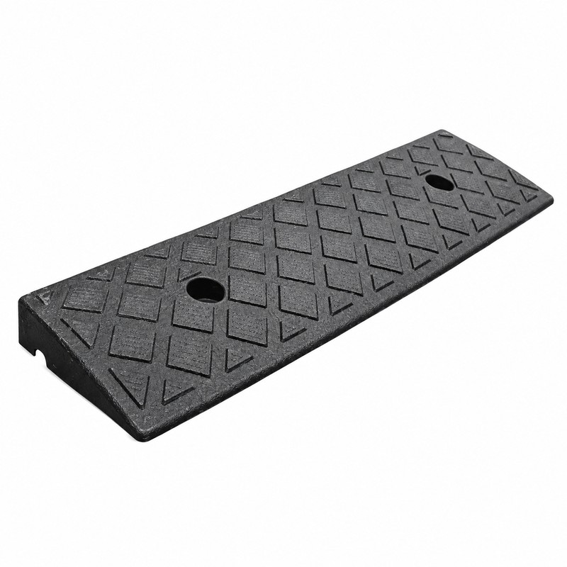 Plastic Threshold Ramp – 1.18-Inch Rise, 19.69-Inch Width, Textured Surface,
