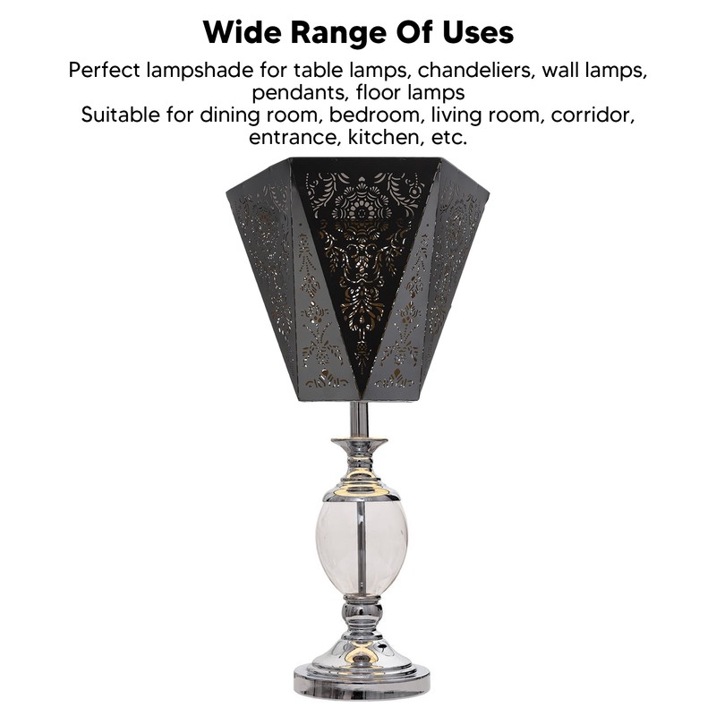 Lamp Shades Modern Scandinavian Style E27 E26 Wrought Iron Hexagonal