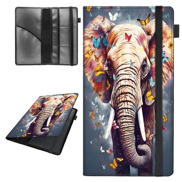 Car Registration and Insurance Holder,Leather Vehicle Glove Box Organizer Wallet