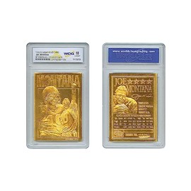 1995 Joe Montana SF 49ers / KC Chiefs 23K Gold Sculptured Card - Graded GEM Mint 10