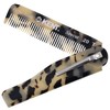 Kent 20T TW Handmade Folding Pocket Comb for Men, Fine