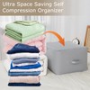 Ultra Space Saving Self-Compressing Organiser, Space-Saving Compressing Organiser Storage for
