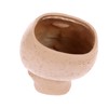 Girl Head Flowerpot Fadeless Durable Resin Face Planter Decorative Succulent