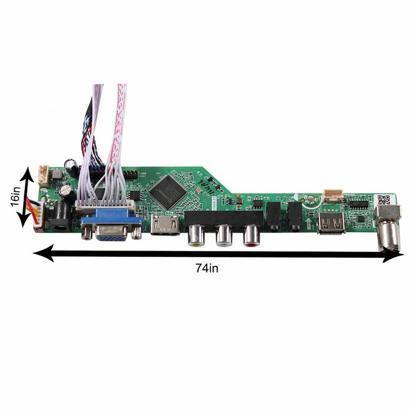 TV PC HDMI CVBS RF USB Audio LCD Controller Board