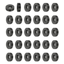 PATIKIL Multi Purpose Rubber Spacer, 50Pcs 5mm ID x 11mm OD x 3mm T Neoprene Round Anti-Vibration Isolation Pads Isolator Rubber Bushings Spacer Washer for HVAC Bolts Car Accessories