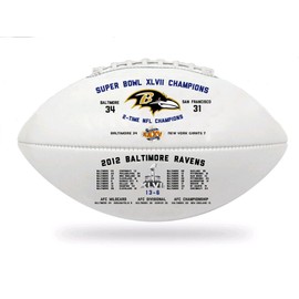 ChampionshipFootballs.com BALTIMORE RAVENS SOUVENIR FOOTBALL SUPER BOWL XLVII SOUVENIR FOOTBALL FREE SHPG