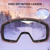 CARFIA Mirrored Ski Goggles Women's Pink Ski Goggles for Girls