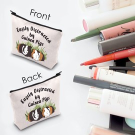 Guinea Pigs Lover Gift Guinea Pigs Cosmetic Makeup Bag Guinea Pigs Makeup Zipper Pouch Bag for Guinea Pigs Mom (Guinea Pigs Bag)