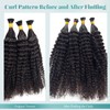 24 Inch Kinky Curly I Tip Extensions Real Human Hair