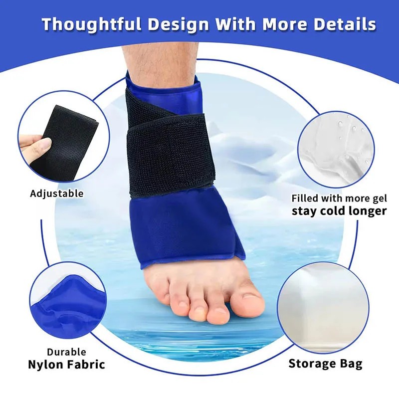 Toolzia Reusable Hot & Cold Gel Ice Pack Wrap -