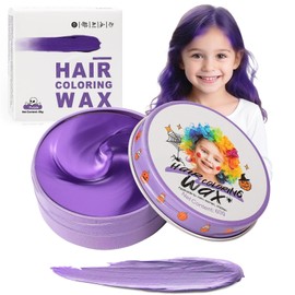 Purple Temporary Hair Colour for Children, Purple Instant Hair Dye for Women, Men, Purple Colour Hairstyle Pomade, Girls Styling Hair Dyeing Cream, Hair Wax Mud for Party, Cosplay, Halloween