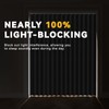 Jilron 100% Blackout Accordion Door Curtain, Adhesive Curtain Track Included