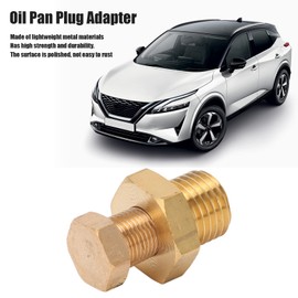 Oil Pan Plug Adapter Kit, M14x1.5 to 1/8" NPT Oil Pan Plug Adapter Water Temperature Sump Screw Rethread Tool Universal for Car