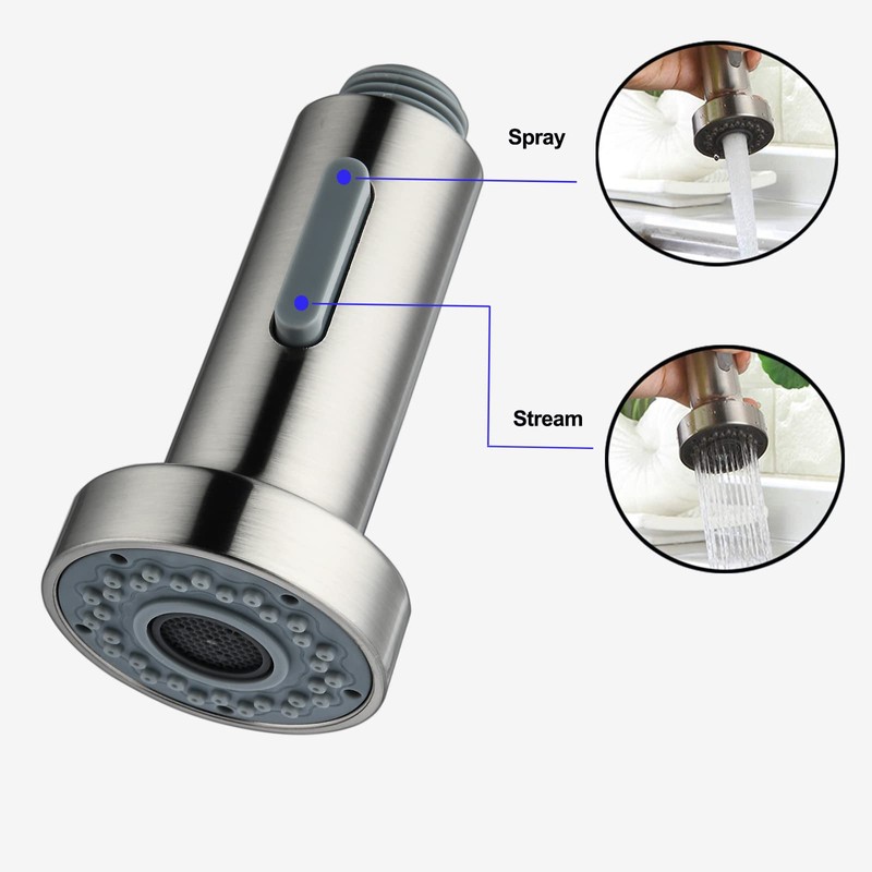 Dish Rinser Replacement Head 2 Jet Types Shower Head Kitchen