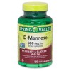Spring Valley D-Mannose 500 mg Urinary Tract Bladder Health, 120