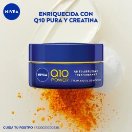 Nivea Q10 Power Crema Facial de Noche, Todo Tipo de Piel, 50ml                                                                                        