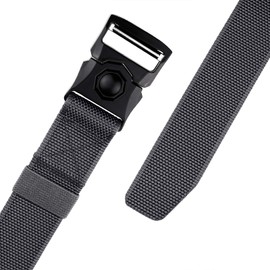 Sportmusies Tactical Belt for Men Nylon Webbing Belt with Heavy-Duty Quick-Release Buckle