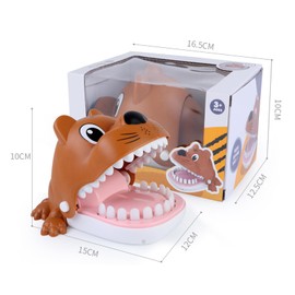 CHENKEE Game for Children Teeth, Bite Hand Toy, Tiger Dentist Bite Finger Toy, Funny Delicate Toy Tabletop Game, Skill Game for Family Game, Party Game, Children's Gift