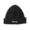 Marmot Beanie, Short Knit Watch, Black