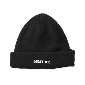 Marmot Beanie, Short Knit Watch, Black