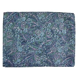 Wyoming Traders Wild Rag Floral , Blue Paisley , Large