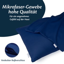 Side Sleeper Pillow Cover 40 x 145 cm Microfibre Premium Set of 2 Cushion Covers Decoration for Pillow Bed / Sofa Fabric Soft Resistant Hypoallergenic Anti-Dust Mite Pillowcase Concealed Zip Fully