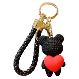 Catwo Keychain, Stylish, Three-Dimensional, Key Chain, Songje, Bear Key Chain, Heart Bear, Korean Drama, Peripheral Goods, Cute, Stylish, Couples Gift, Collection, Bag Hanging, Key Holder, Lost