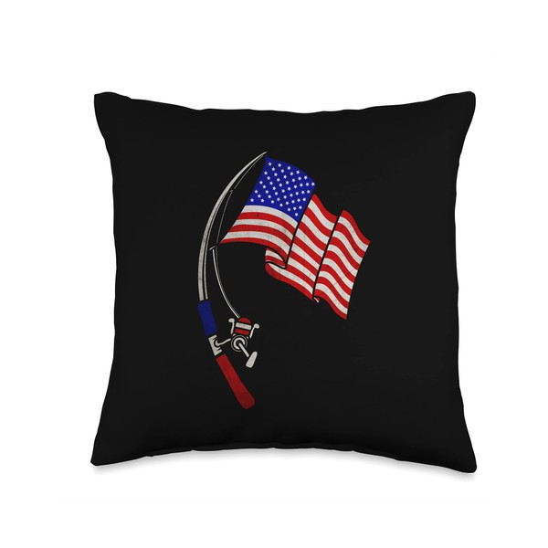 Funny American Flag Fishing Gift For Men Women Cool Fish