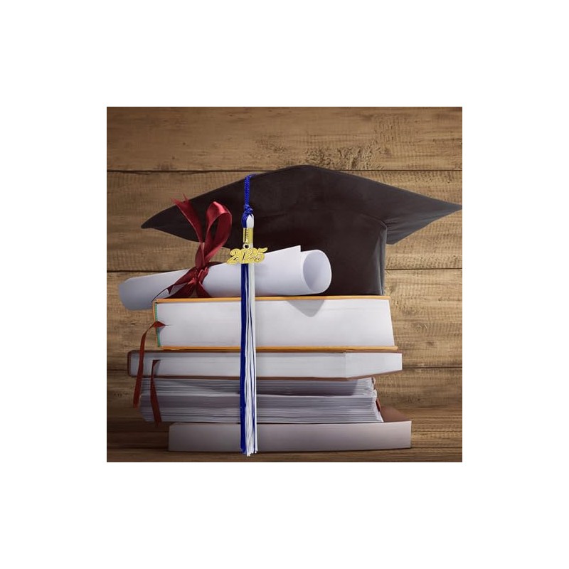 2025 Tassel Graduation Academic Graduation Tassel Royal Blue and White