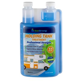Eco Strong RV Toilet Treatment | RV Black Tank Treatment | RV Holding Tank Digestor, Odor Eliminator, and Cleaner | Perfect for Campers, RVs, Boats, 33 Treatments, Lavender