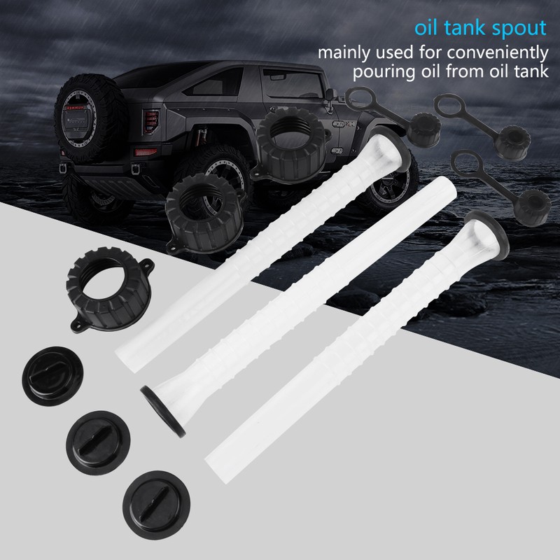 3 Sets Gas Can Spouts Fuel Container Spout Gasket Stopper
