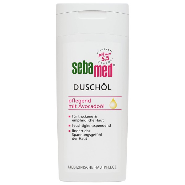 Sebamed Shower oil, for gentle and particularly nourishing cleaning of sensitive and dry skin, with over 50% oil content*, 200 ml