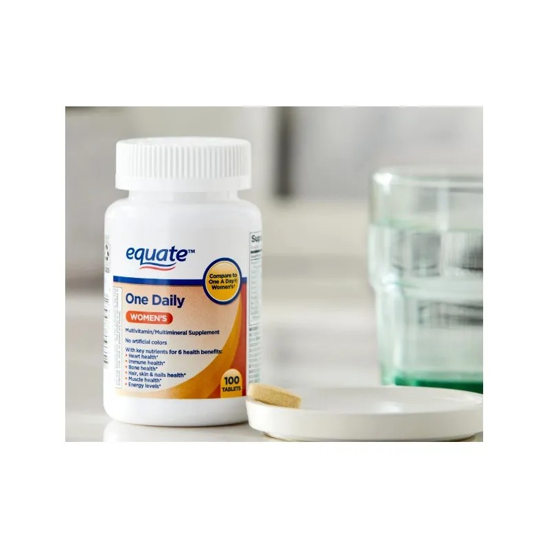Multivitaminico Para Mujer Equate One Daily Wome´s 100 Tab. Sabor