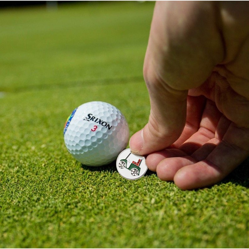 FINGER TEN Golf Ball Marker for Ladies Men Value 6