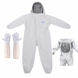 HEROCO Bee Suit with Glove and Bee Hive Tool, Beekeeping Suit for Women/Men, Professional Beekeeper Suit, Beekeeping Smock Protective Suit (XXL)