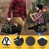 HTZSSON Chainsaw Case, Chainsaw Storage Bag for DEWALT, EGO, Greenworks,