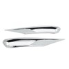 2pcs Front Fog Light Cover Trim Silver Fog Lamp Bezel