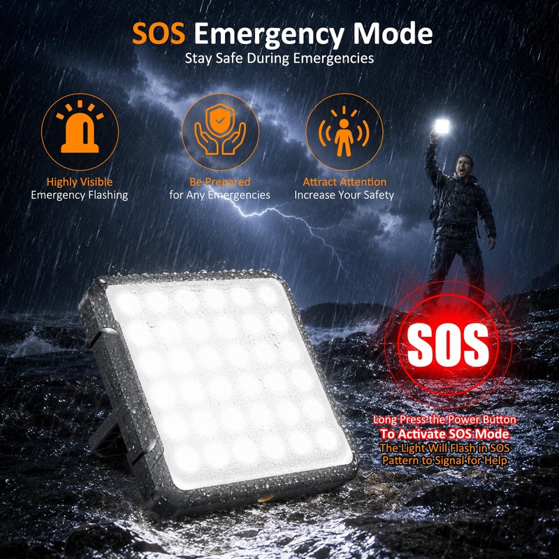20000mAh Rechargeable Camping Lantern, 1300LM Ultra Bright LED Light, Fast