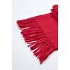 JENNIE LIU Women's 100% Pure Cashmere Scarf for Women (Ruby)