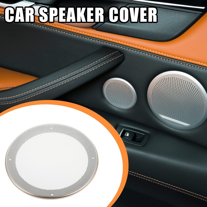 X AUTOHAUX 2 Pcs 6.5" Car Speaker Cover Mesh Subwoofer